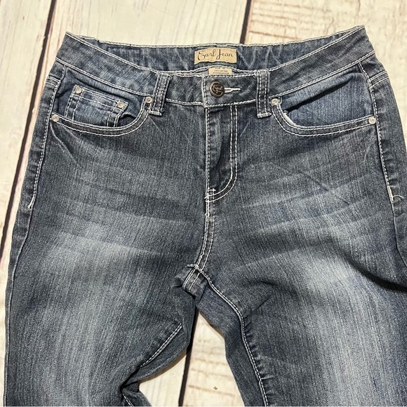EARL JEANS embellished boot cut jeans fading distress size 6 Vintage Y2K EUC - Picture 5 of 15